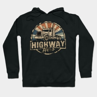 Retro Vintage Truck Driver Design For Men Trucker Hoodie